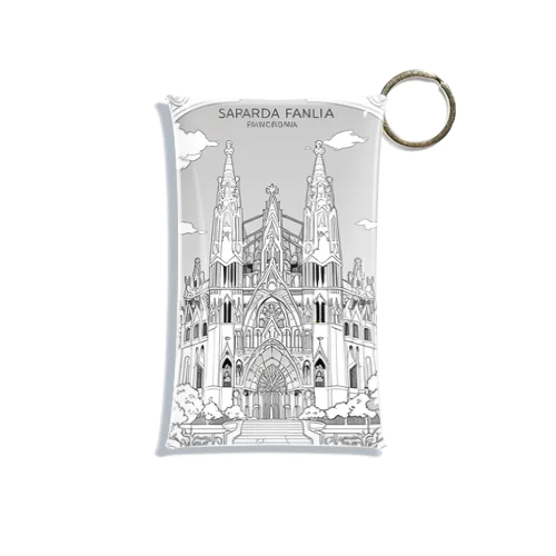 イラスト世界旅行 Mini Clear Multipurpose Case