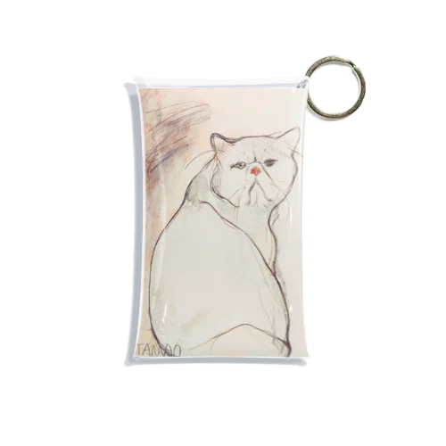 猫のたまさぶろう Mini Clear Multipurpose Case