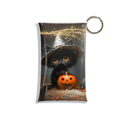 黒猫ちゃんのハロウィン Mini Clear Multipurpose Case