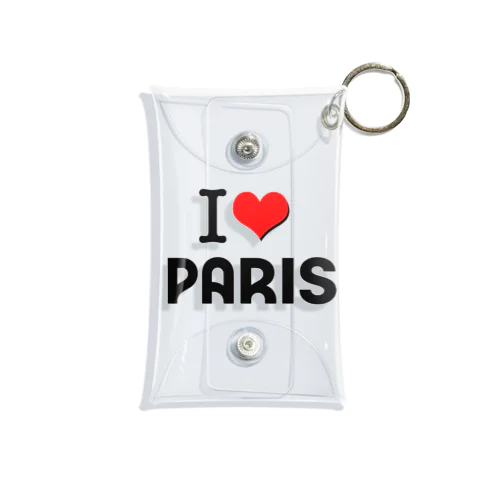 I LOVE　PARIS　PARIS2024　パリ ミニクリアマルチケース