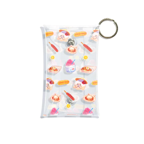 夏まっさかり・ピクセルイカ焼き Mini Clear Multipurpose Case