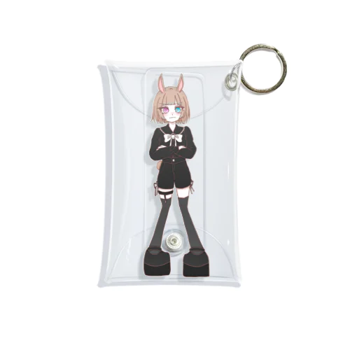 双子うさぎちゃん(地雷系) Mini Clear Multipurpose Case