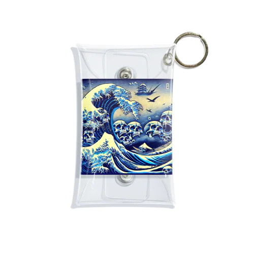 スカル北斎 Mini Clear Multipurpose Case