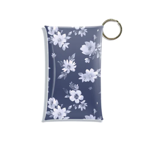 月夜に咲く ― 静謐なフローラルノート Mini Clear Multipurpose Case