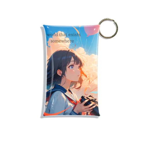 未来を見る少女 Mini Clear Multipurpose Case