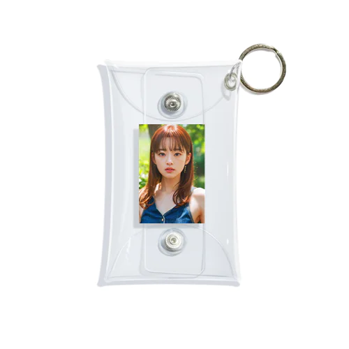 未来少女カラーズ　茶 Mini Clear Multipurpose Case