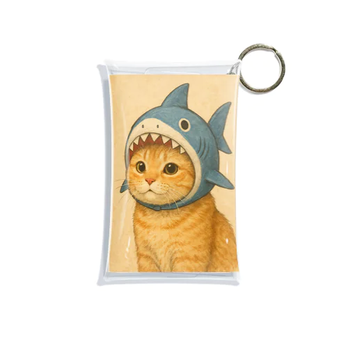 サメ猫 Mini Clear Multipurpose Case
