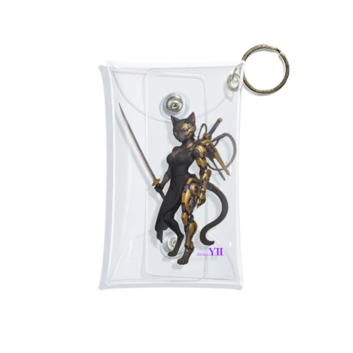 さいばー忍　メカ猫 Mini Clear Multipurpose Case