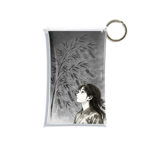 星に願いを、心に灯を-墨のしらべ- Mini Clear Multipurpose Case