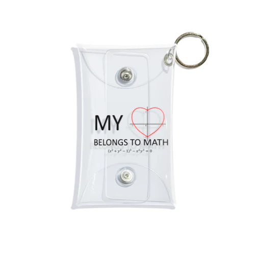 My Heart Belongs to Math Mini Clear Multipurpose Case