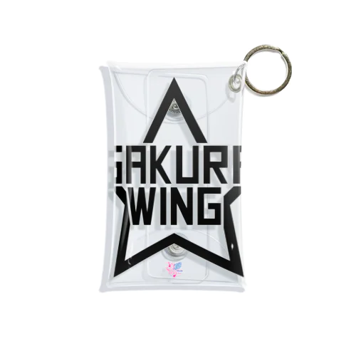 SAKURA WINGスター黒字 Mini Clear Multipurpose Case