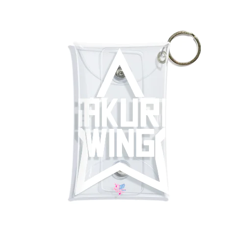 SAKURA WINGスター白字 Mini Clear Multipurpose Case