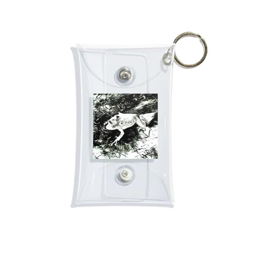 Fantastic Frog -Black And White Version- Mini Clear Multipurpose Case