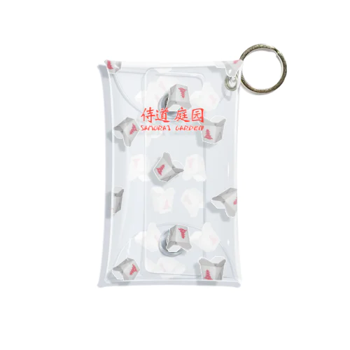 侍道庭園ドット総柄 Mini Clear Multipurpose Case