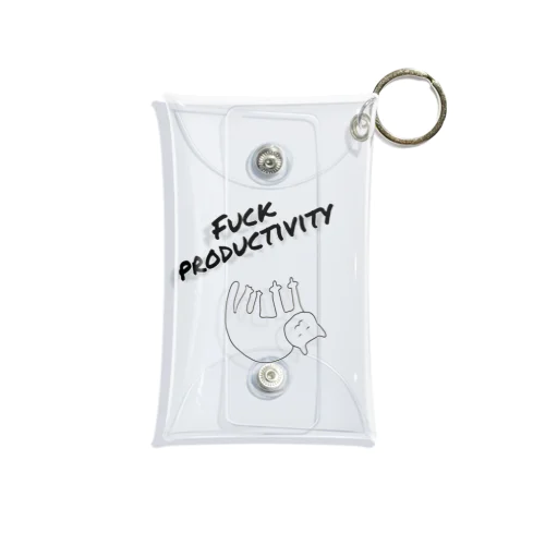 #fuckproductivity Mini Clear Multipurpose Case