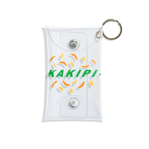 KAKIPI-ロゴ 緑 Mini Clear Multipurpose Case