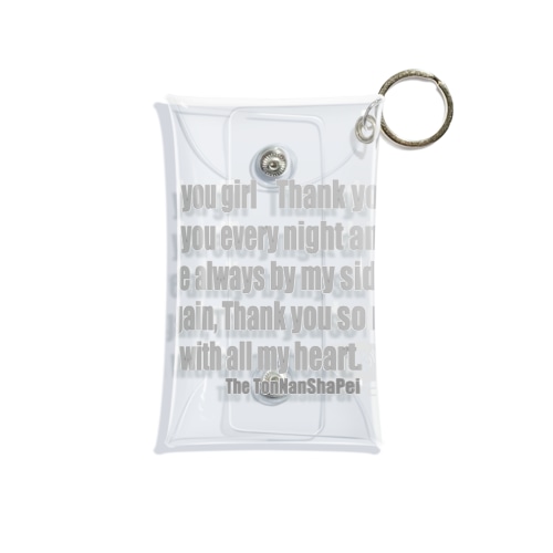Thank you Girl（英詞）復刻版 Mini Clear Multipurpose Case
