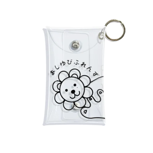 あしゆびらいおんのぞきみロゴ Mini Clear Multipurpose Case