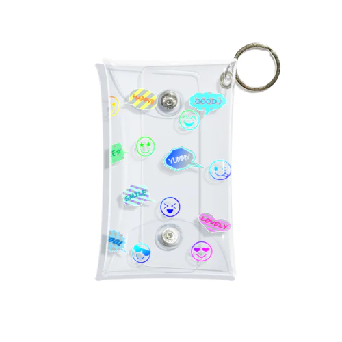 SMILE×Speech Balloon☆ Mini Clear Multipurpose Case