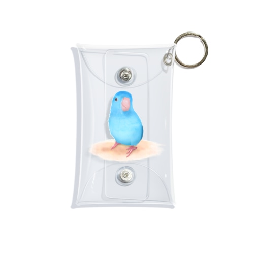 ブルーマメルリハ【まめるりはことり】 Mini Clear Multipurpose Case