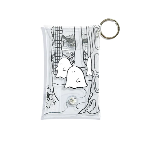 森のオバケちゃん(くろ) Mini Clear Multipurpose Case