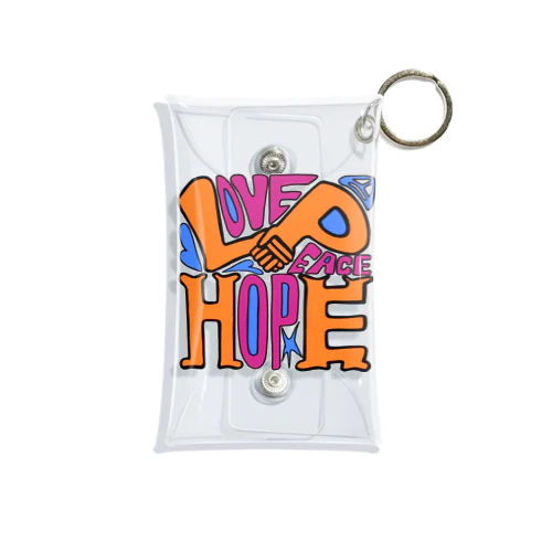 (Love+Peace)×Hope Mini Clear Multipurpose Case