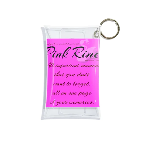 【Pink Rine】オリジナル Mini Clear Multipurpose Case
