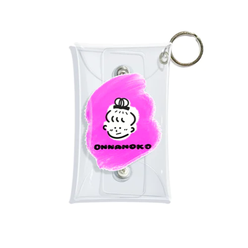 ONNANOKO PINK Mini Clear Multipurpose Case