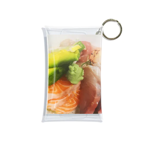 我が家の海鮮丼 Mini Clear Multipurpose Case