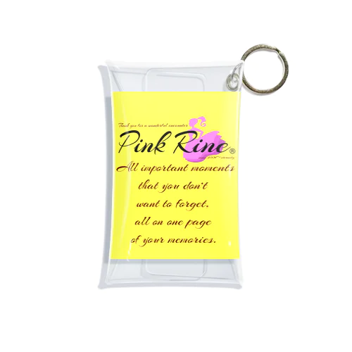 【Pink Rine】オリジナル Mini Clear Multipurpose Case