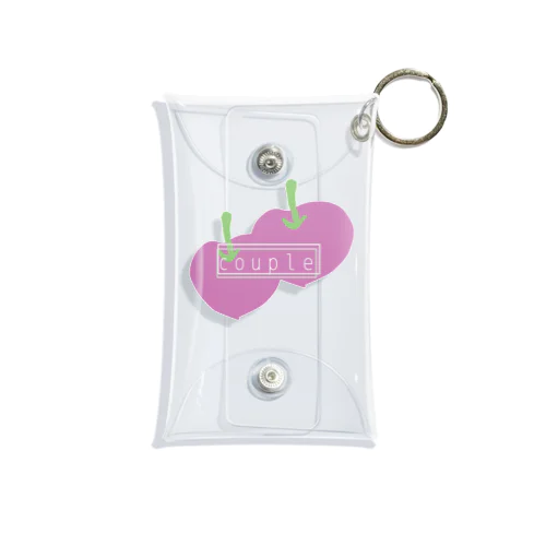 apple couple Mini Clear Multipurpose Case