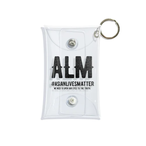 Asian Lives Matter。 黒 Mini Clear Multipurpose Case