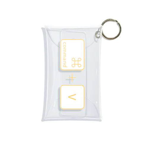 command+V Mini Clear Multipurpose Case