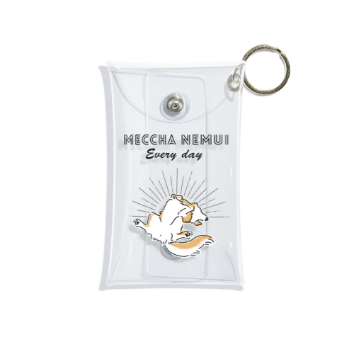 MECCHA NEMUI いぬ Mini Clear Multipurpose Case