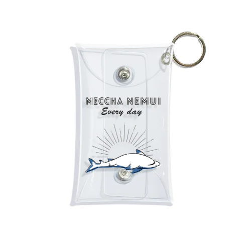 MECCHA NEMUI さめ Mini Clear Multipurpose Case