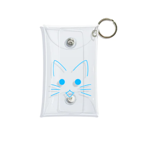 しあわせのあおねこ Mini Clear Multipurpose Case