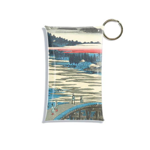 「名所江戸百景・高田姿見のはし俤の橋砂利場」風景画。 Mini Clear Multipurpose Case