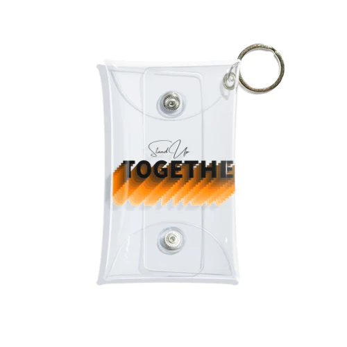 Stand Up Together（スタンド・アップ・トゥゲザー）イエロー オレンジベース Mini Clear Multipurpose Case