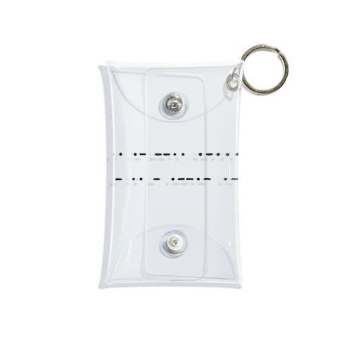 Morse code Mini Clear Multipurpose Case