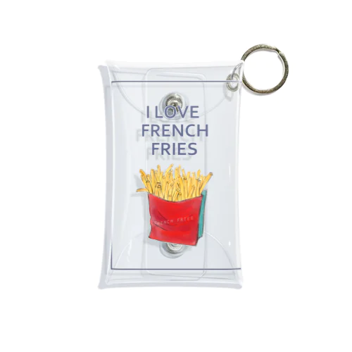 I LOVE FRENCH FRIES Mini Clear Multipurpose Case