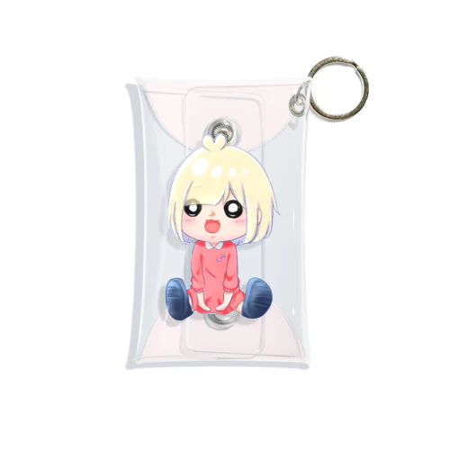 推しちゃん女の子♡(あか) Mini Clear Multipurpose Case