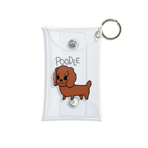 POODLEくん Mini Clear Multipurpose Case