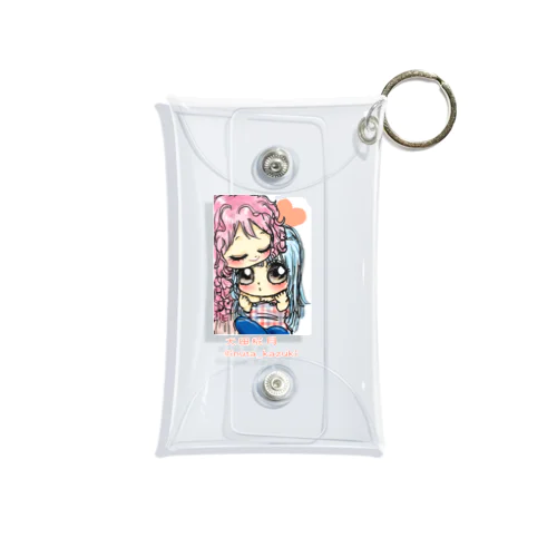 キュートな女の子カップル Mini Clear Multipurpose Case