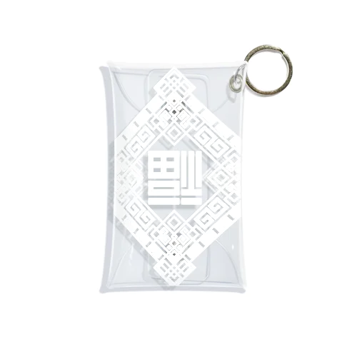 倒福-dào fú-/white Mini Clear Multipurpose Case