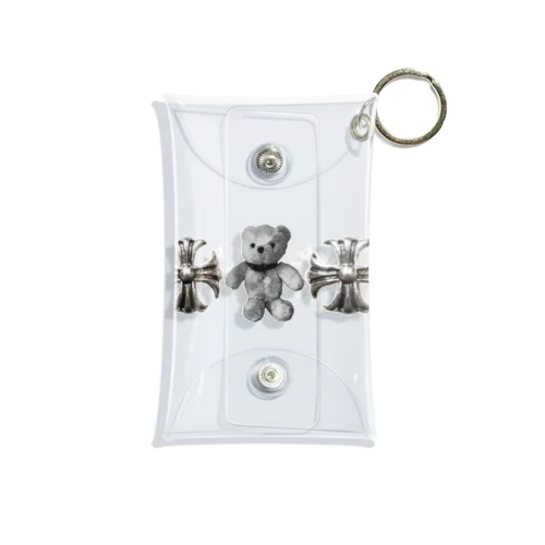 Greek Crosses Teddy - monochrome Mini Clear Multipurpose Case