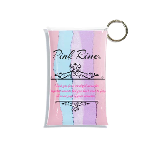 【Pink Rine】オリジナル Mini Clear Multipurpose Case