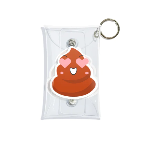 kawaii poop Mini Clear Multipurpose Case