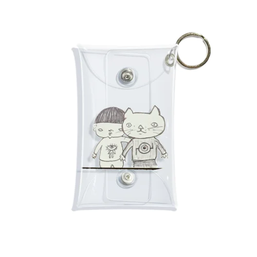 ねこさんとぼく Mini Clear Multipurpose Case