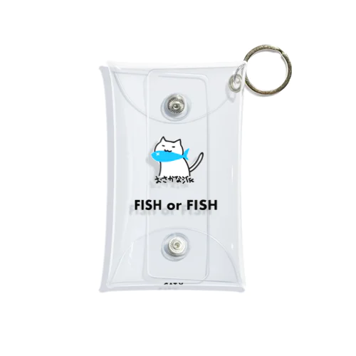 CAT X FISH 미니 투명 동전 지갑