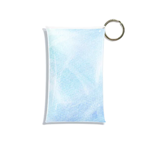 Cool Blue Mini Clear Multipurpose Case